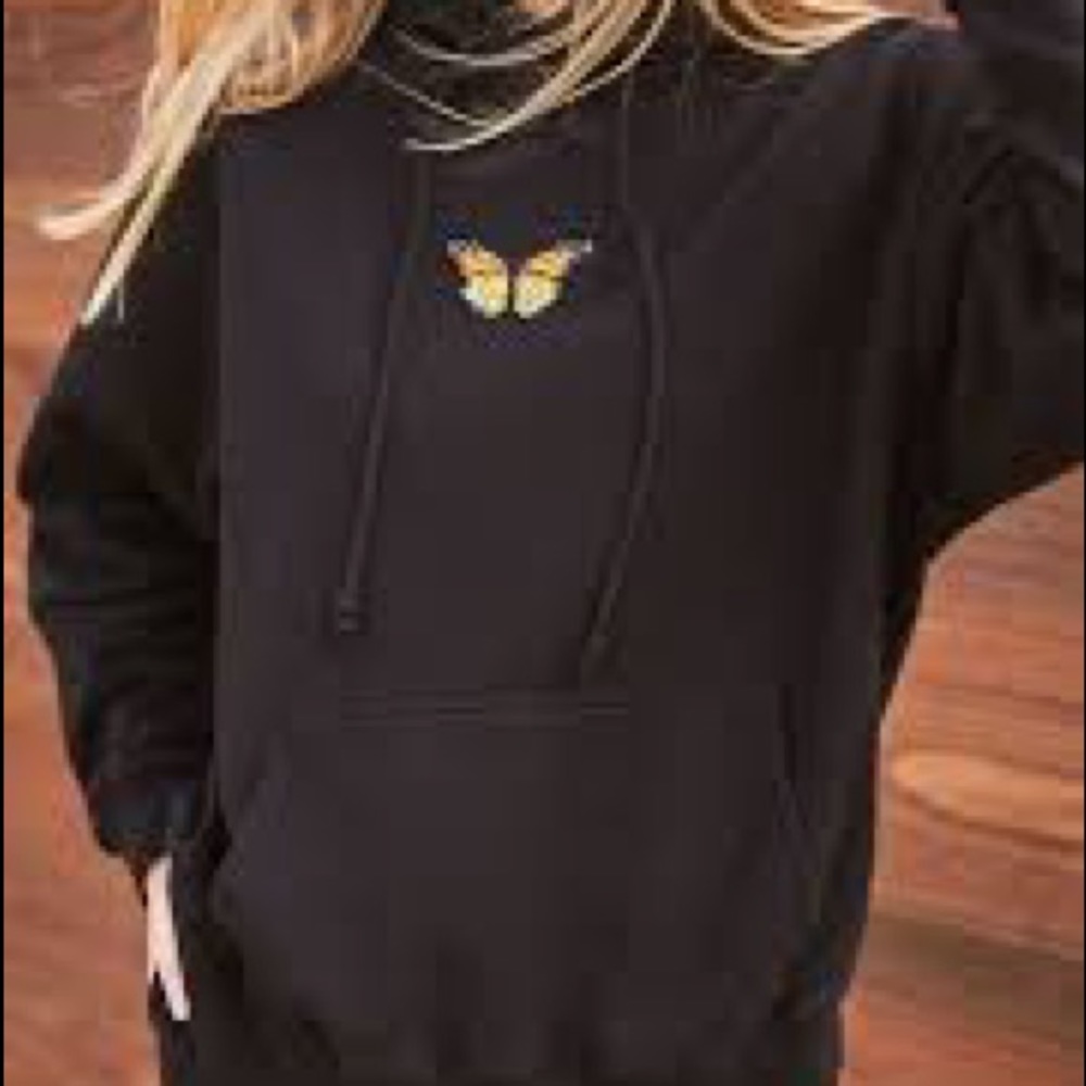 pacsun oversized butterfly sweatshirt